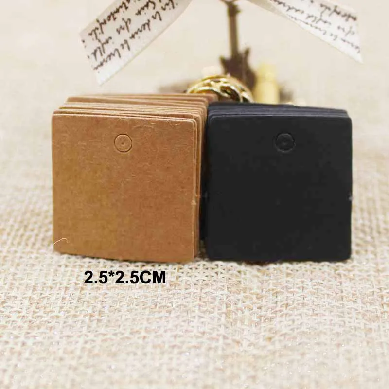 100pcs 2.5*2.5cm Small Size sq - Kraft Hang Tag 评论和价格