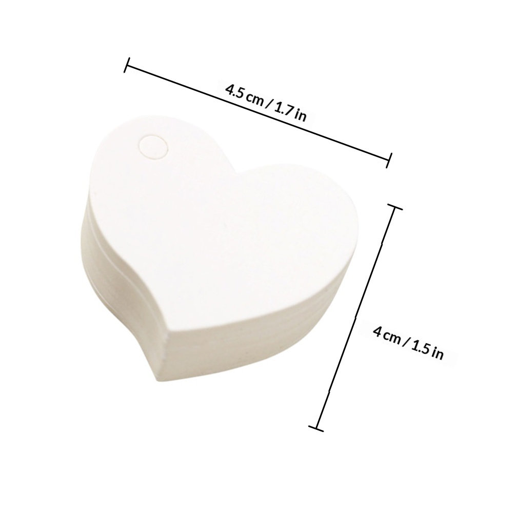 200Pcs Vintage Heart Paper Tag - Kraft Hang Tag 评论和价格