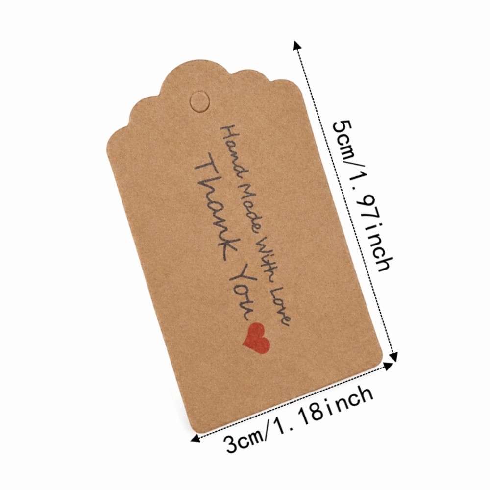 100pcs Handmade Kraft Paper Ha - Kraft Hang Tag 评论和价格