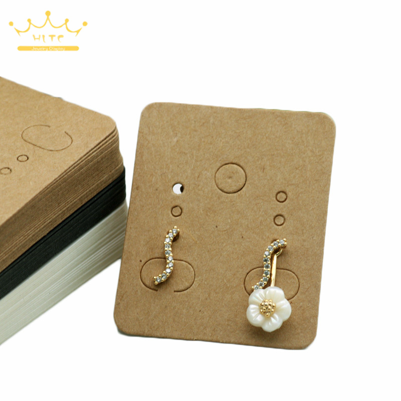 Kraft Paper Ear Stud Hang Tag  - Kraft Hang Tag 评论和价格