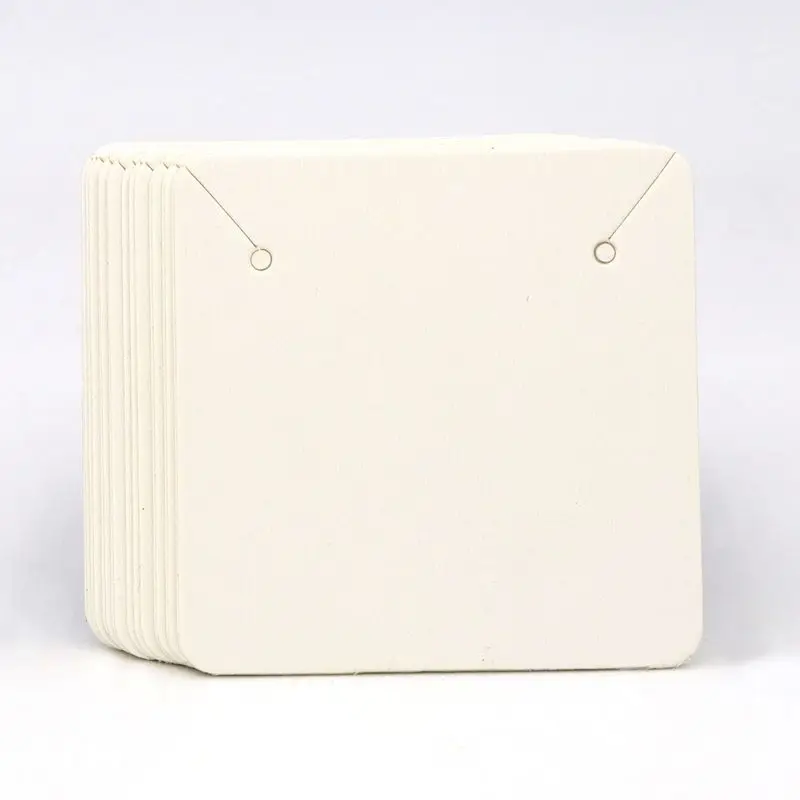 50PCS 5x5cm Blank Kraft Paper  - Kraft Hang Tag 评论和价格