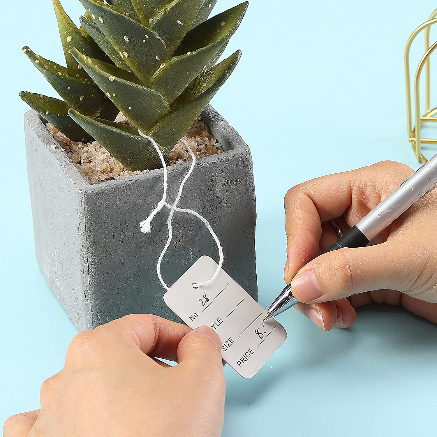 100pcs/lot 3.5x5cm Price Tags  - Kraft Hang Tag 评论和价格