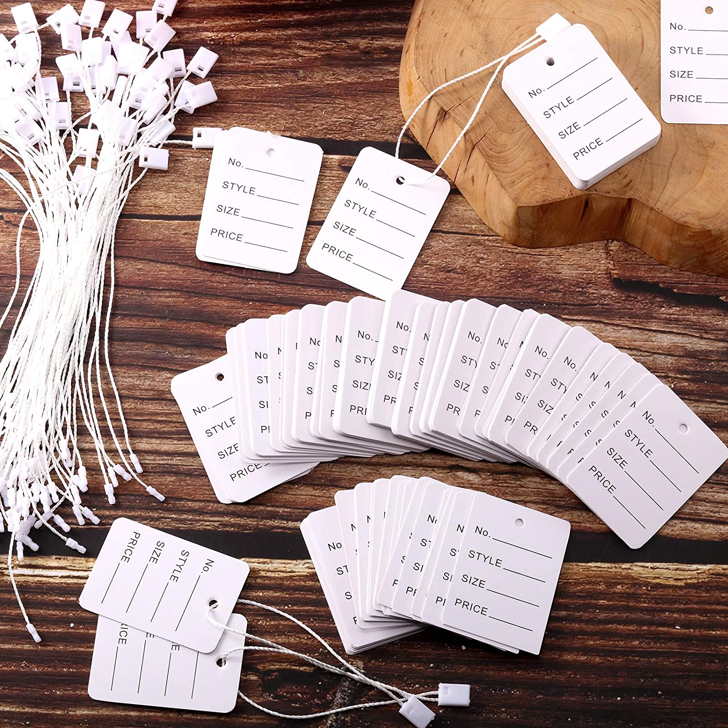 100pcs/lot 3.5x5cm Price Tags  - Kraft Hang Tag 评论和价格