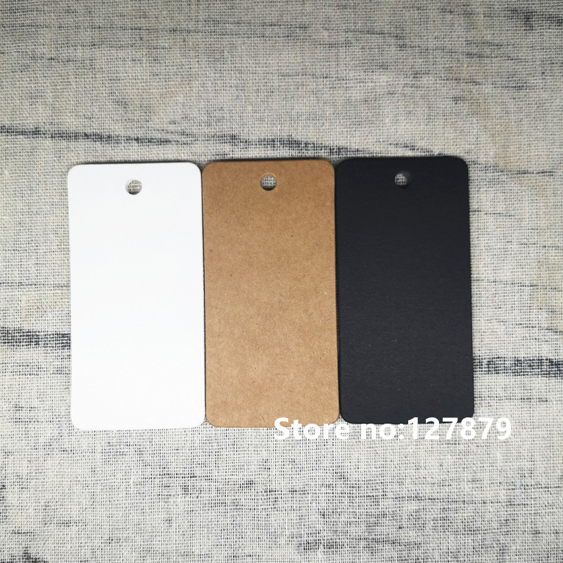 100PCS Multi Sizes Kraft Paper - Kraft Hang Tag 评论和价格