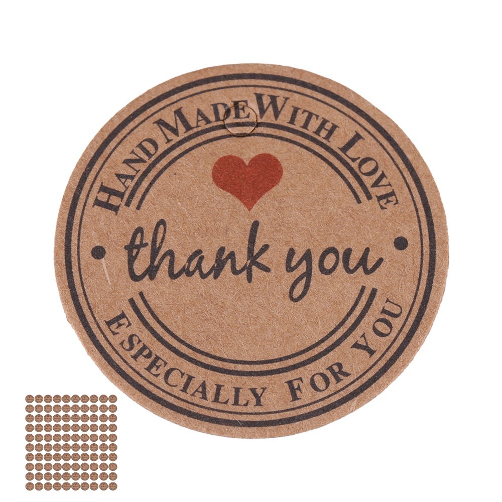 100pcs Price Tag Brown Handmad - Kraft Hang Tag 评论和价格