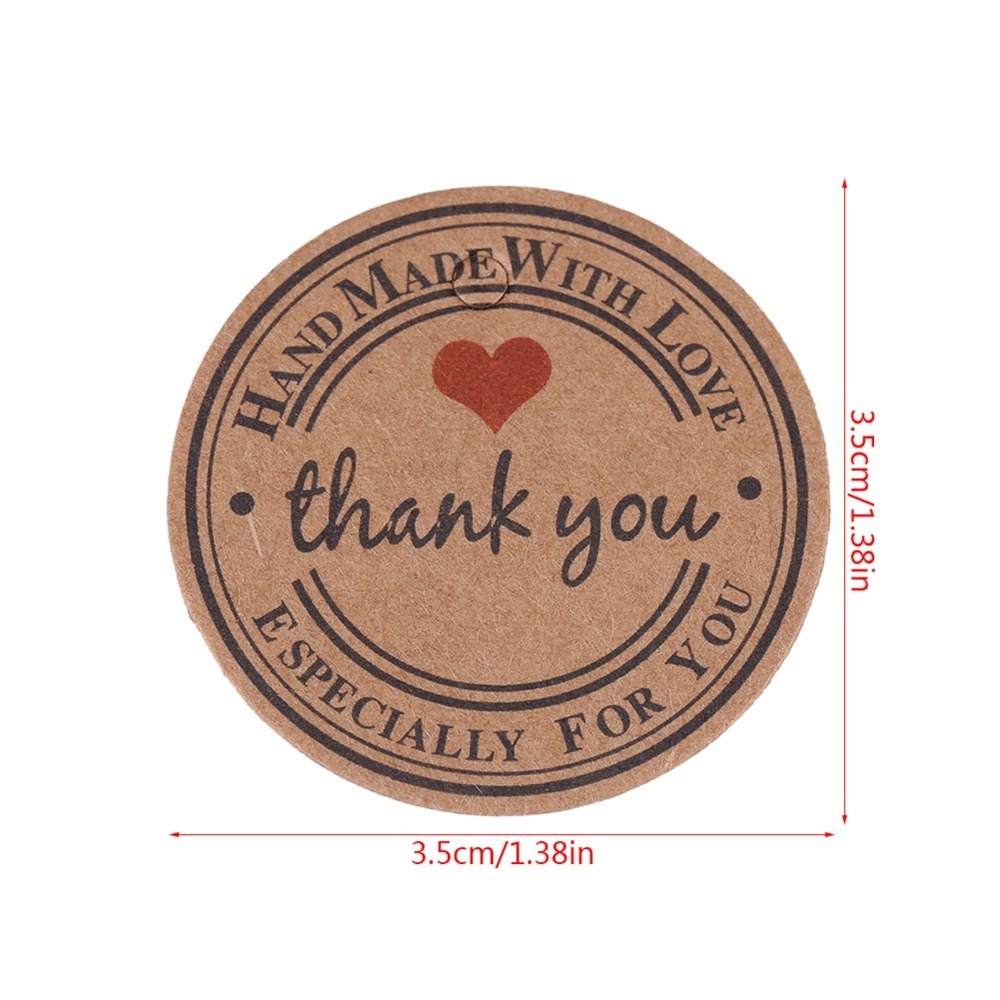 100pcs Price Tag Brown Handmad - Kraft Hang Tag 评论和价格