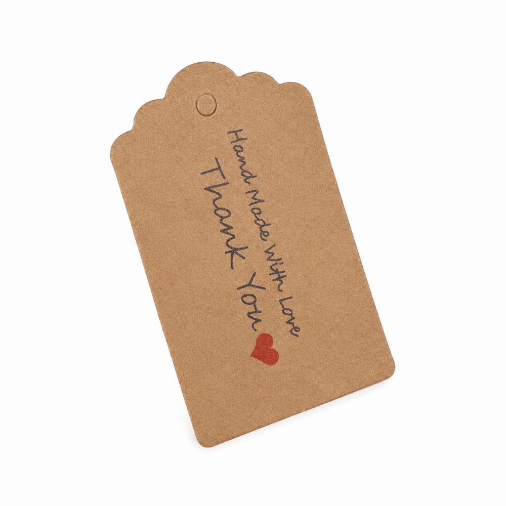 100pcs Handmade Kraft Paper Ha - Kraft Hang Tag 评论和价格