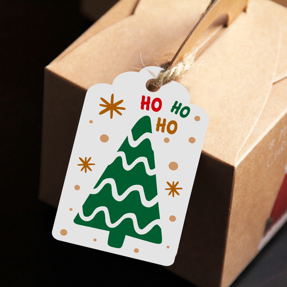 100pcs Merry Christmas Tags Kr - Kraft Hang Tag 评论和价格
