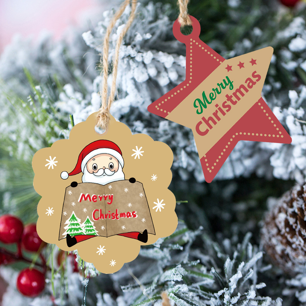 100pcs Merry Christmas Tags Kr - Kraft Hang Tag 评论和价格