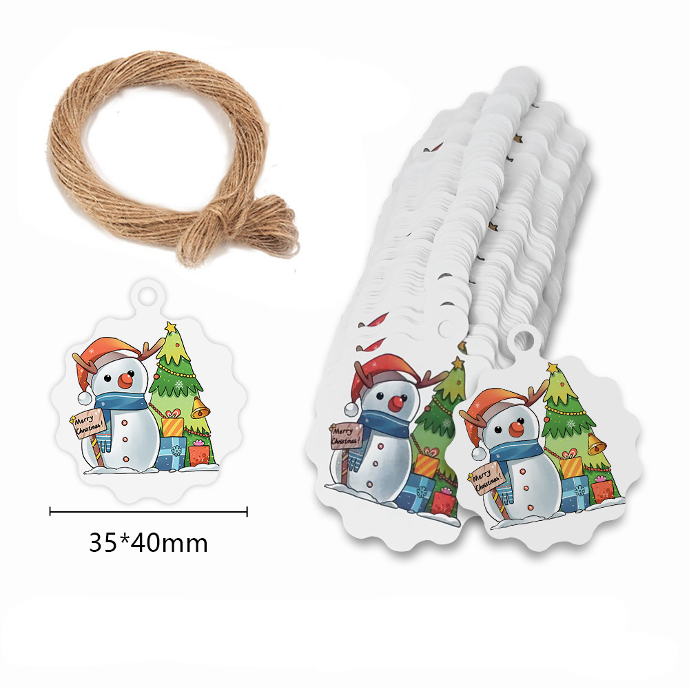 Merry Christmas Tags Kraft Pap - Kraft Hang Tag 评论和价格