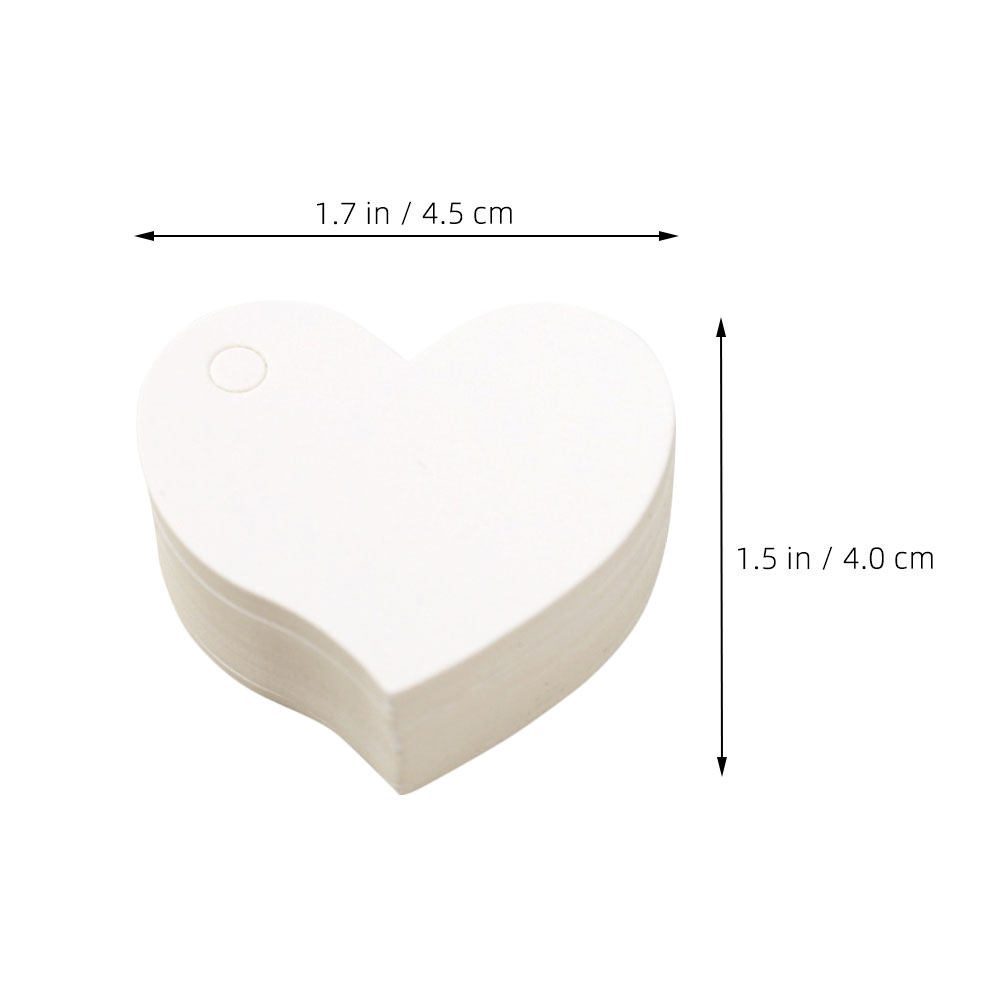 200Pcs Vintage Heart Paper Tag - Kraft Hang Tag 评论和价格