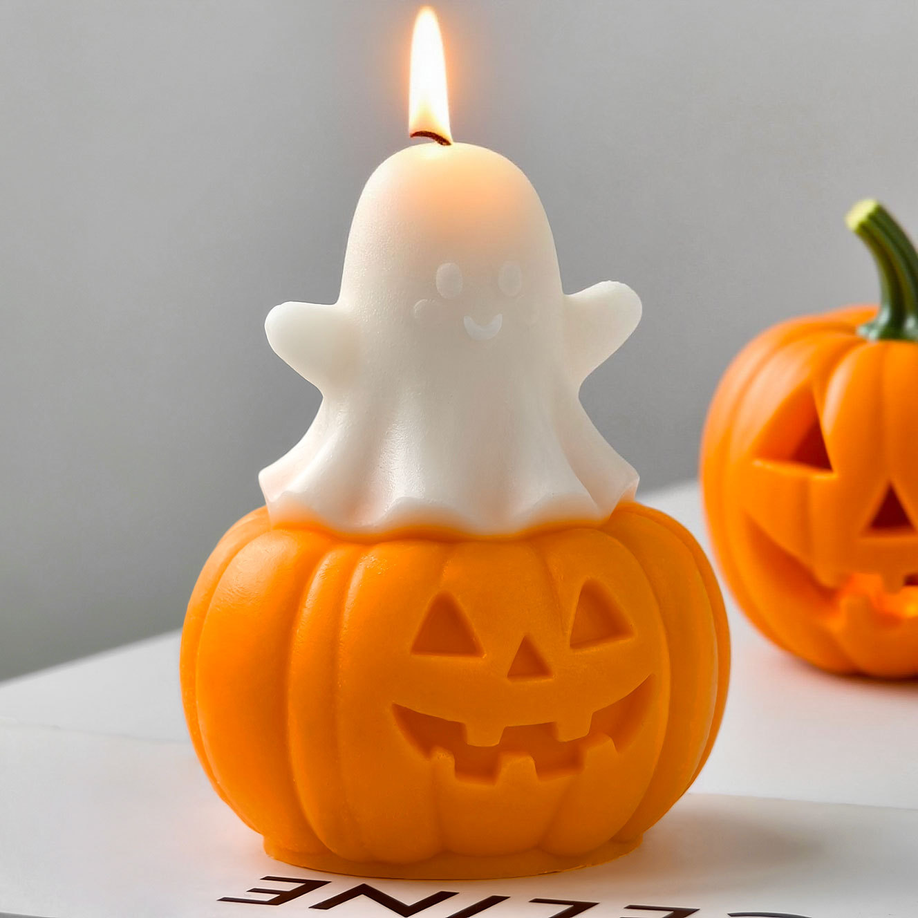 Halloween Ghost Pumpkin Silico - Candle Supplies Shop 评论和价格