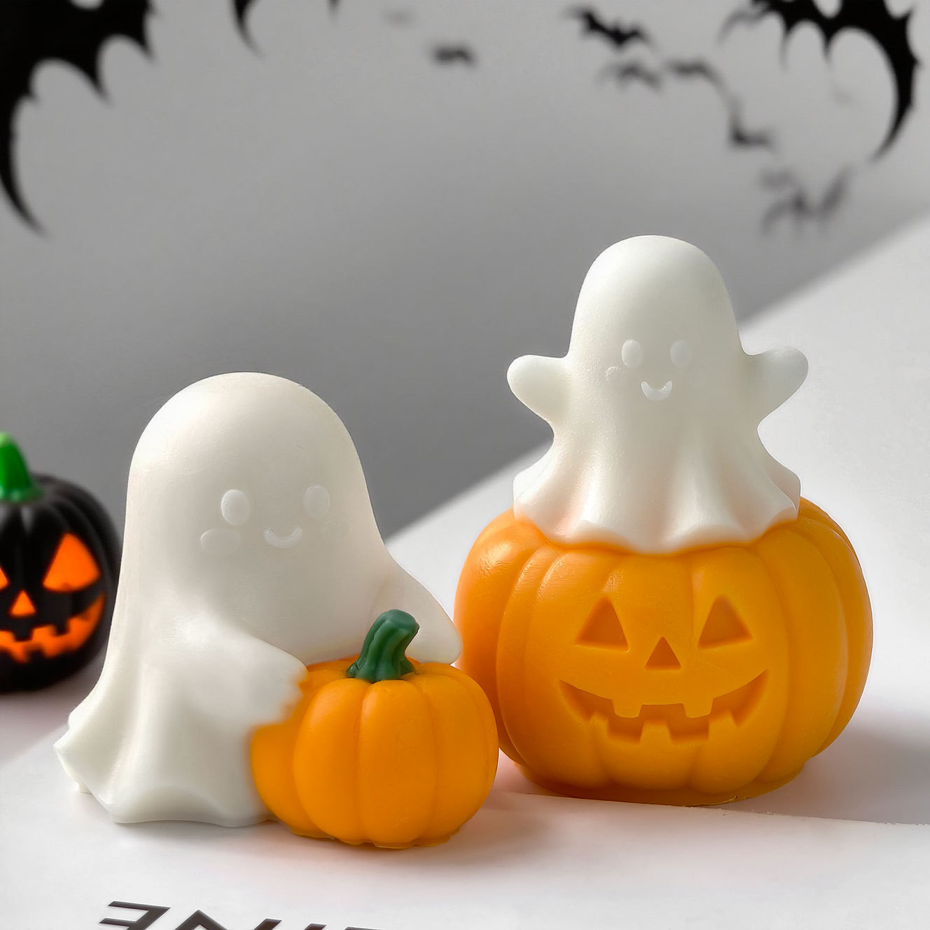 Halloween Ghost Pumpkin Silico - Candle Supplies Shop 评论和价格