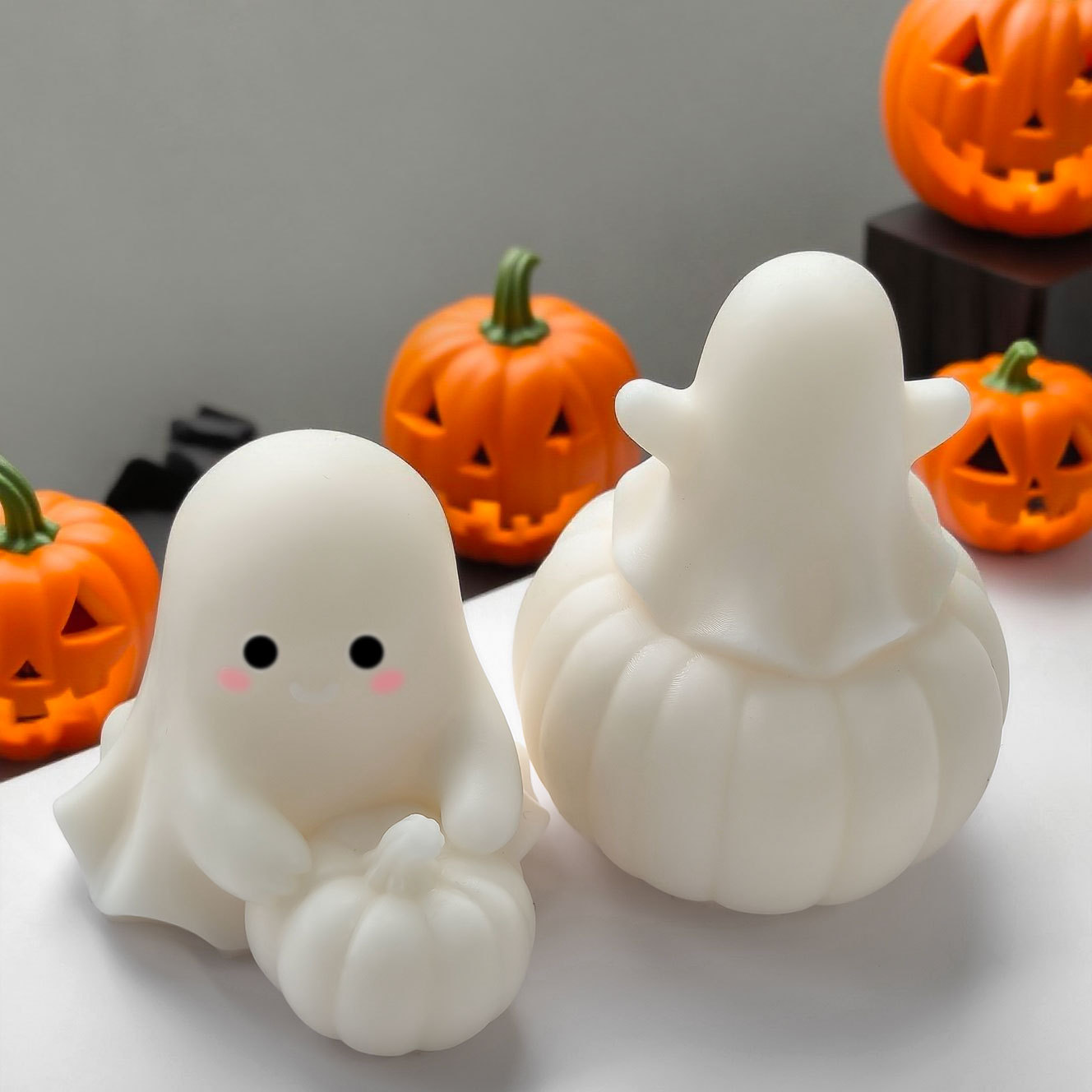 Halloween Ghost Pumpkin Silico - Candle Supplies Shop 评论和价格