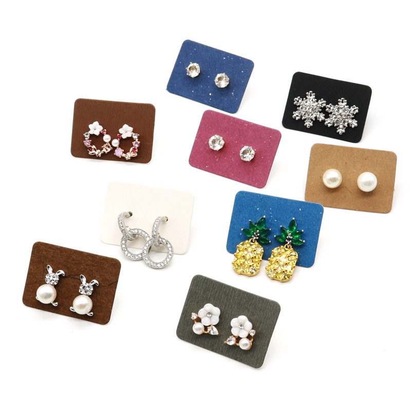 3.5*2.5cm 100Pcs/lot Kraft Pap - Kraft Hang Tag 评论和价格