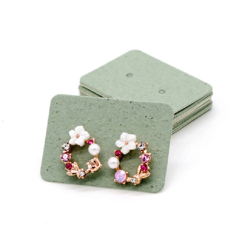 3.5*2.5cm 100Pcs/lot Kraft Pap - Kraft Hang Tag 评论和价格