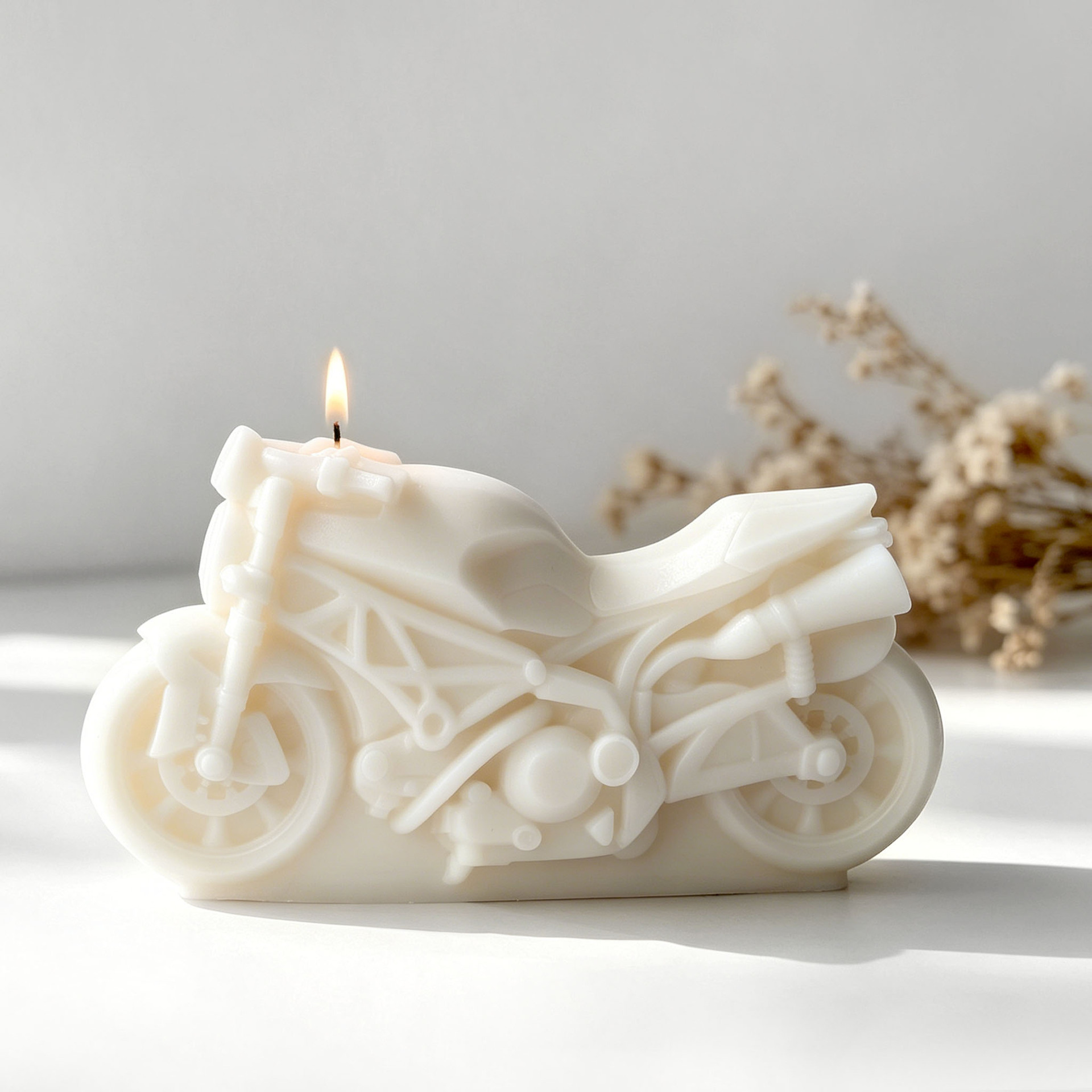 Motorcycle Design Candle Silic - Candle Supplies Shop 评论和价格