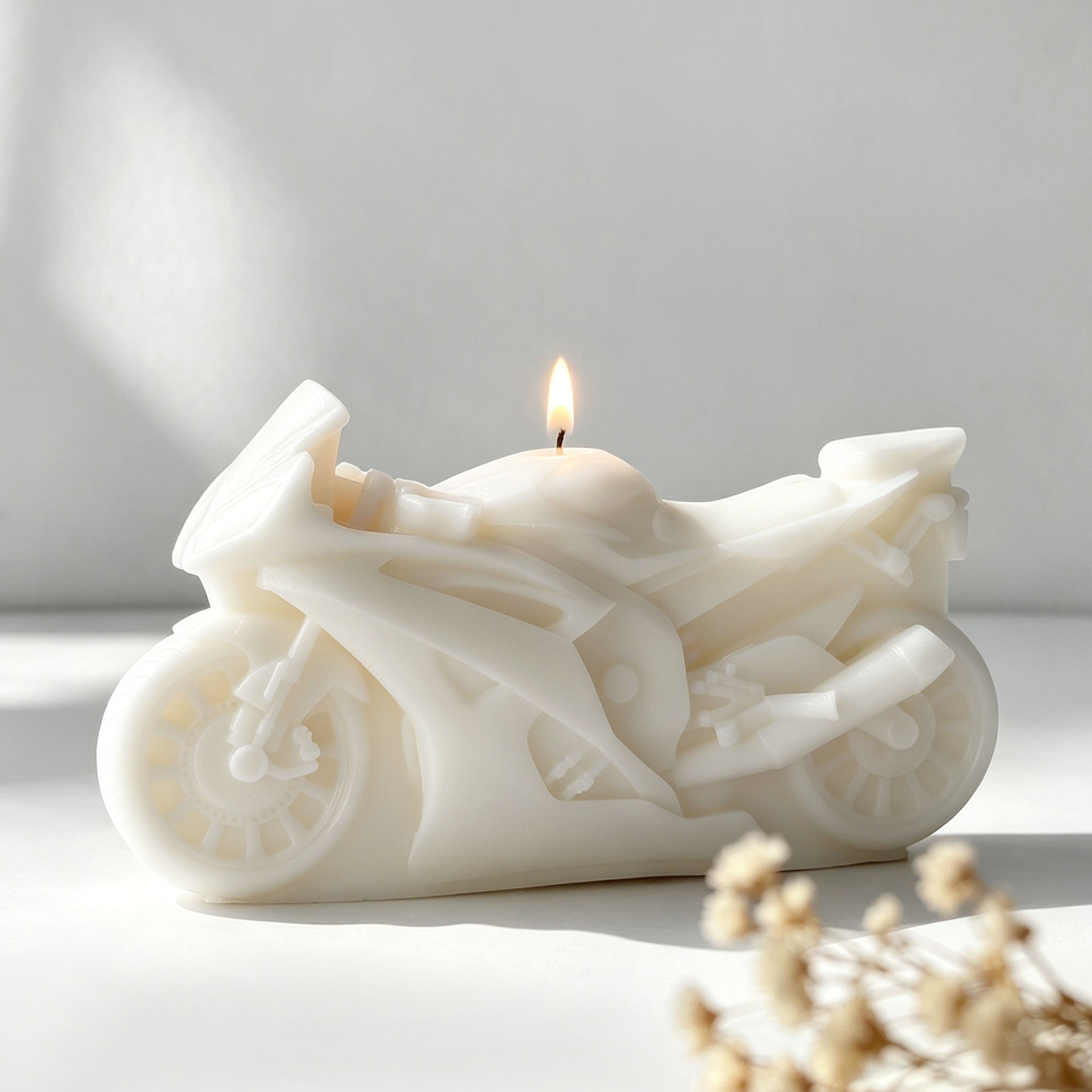Motorcycle Design Candle Silic - Candle Supplies Shop 评论和价格