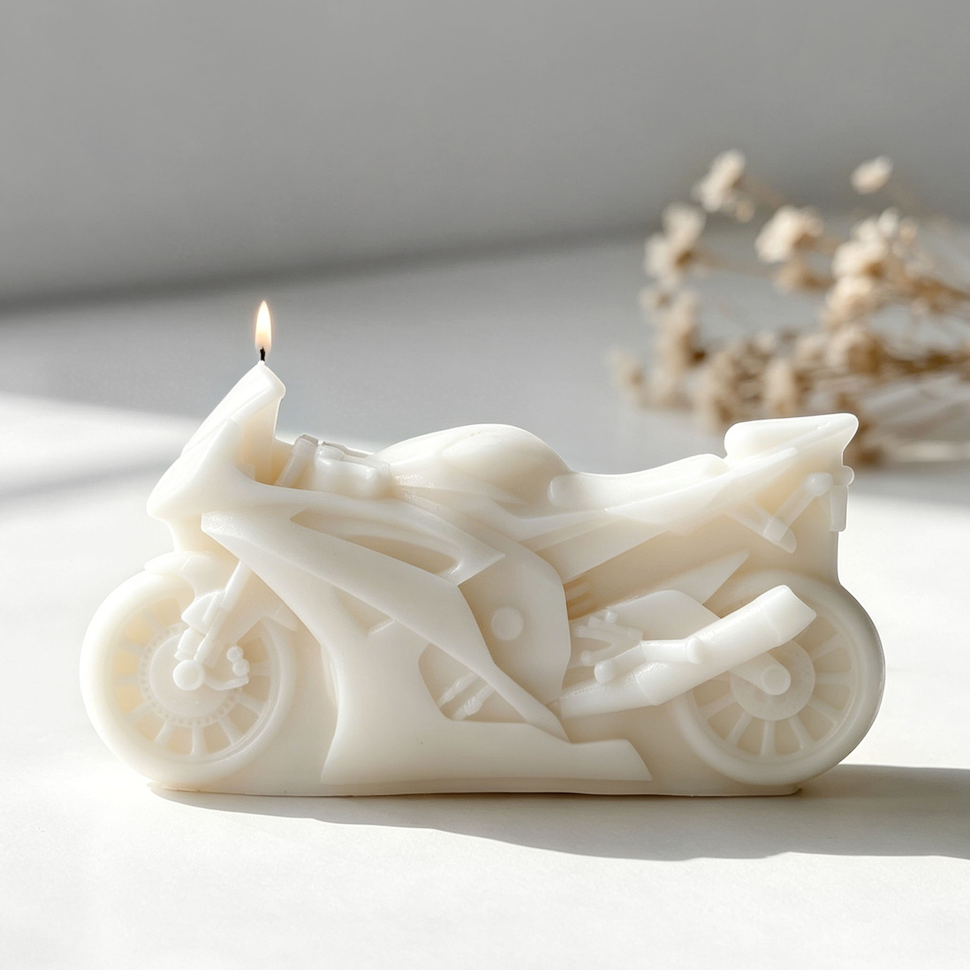 Motorcycle Design Candle Silic - Candle Supplies Shop 评论和价格