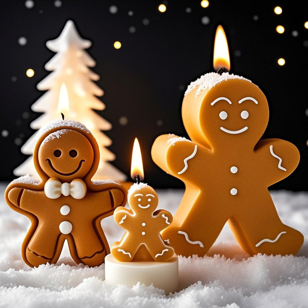 DIY Cartoon Gingerbread Man Si - Candle Supplies Shop 评论和价格